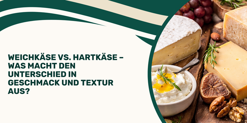 Weichkäse vs. Hartkäse – Was macht den Unterschied in Geschmack und Textur aus?